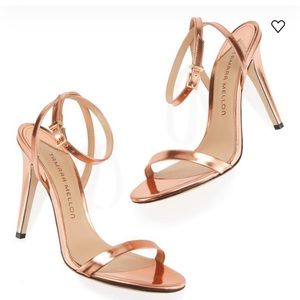 Tamara Mellon Reveal sandals size 42 gold leather